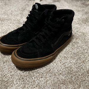 Vans Skate Sk8-Hi Black & Gum - Men’s 10.5